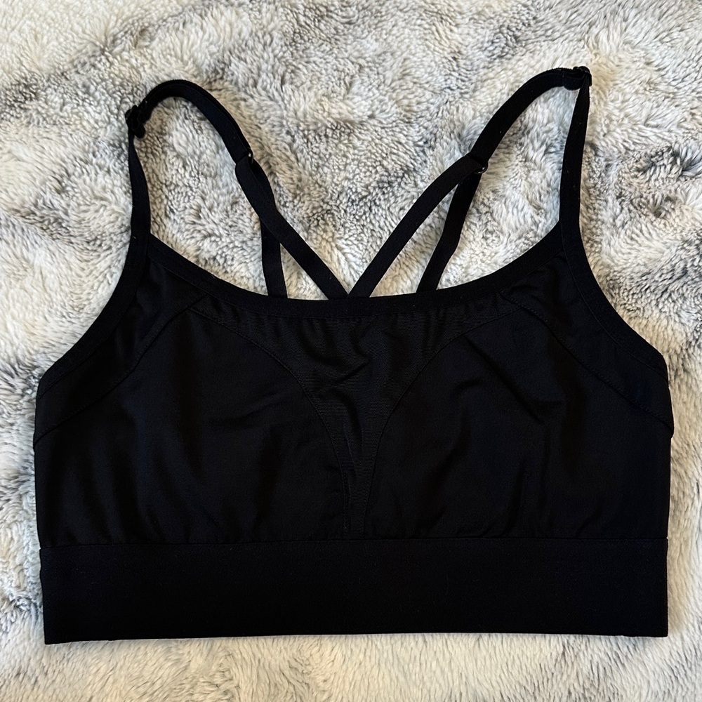 PINK Victoria’s Secret Ultimate Unlined Black Sports Bra